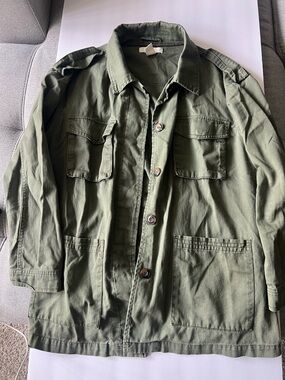 H&M Green Cotton Utility Jacket